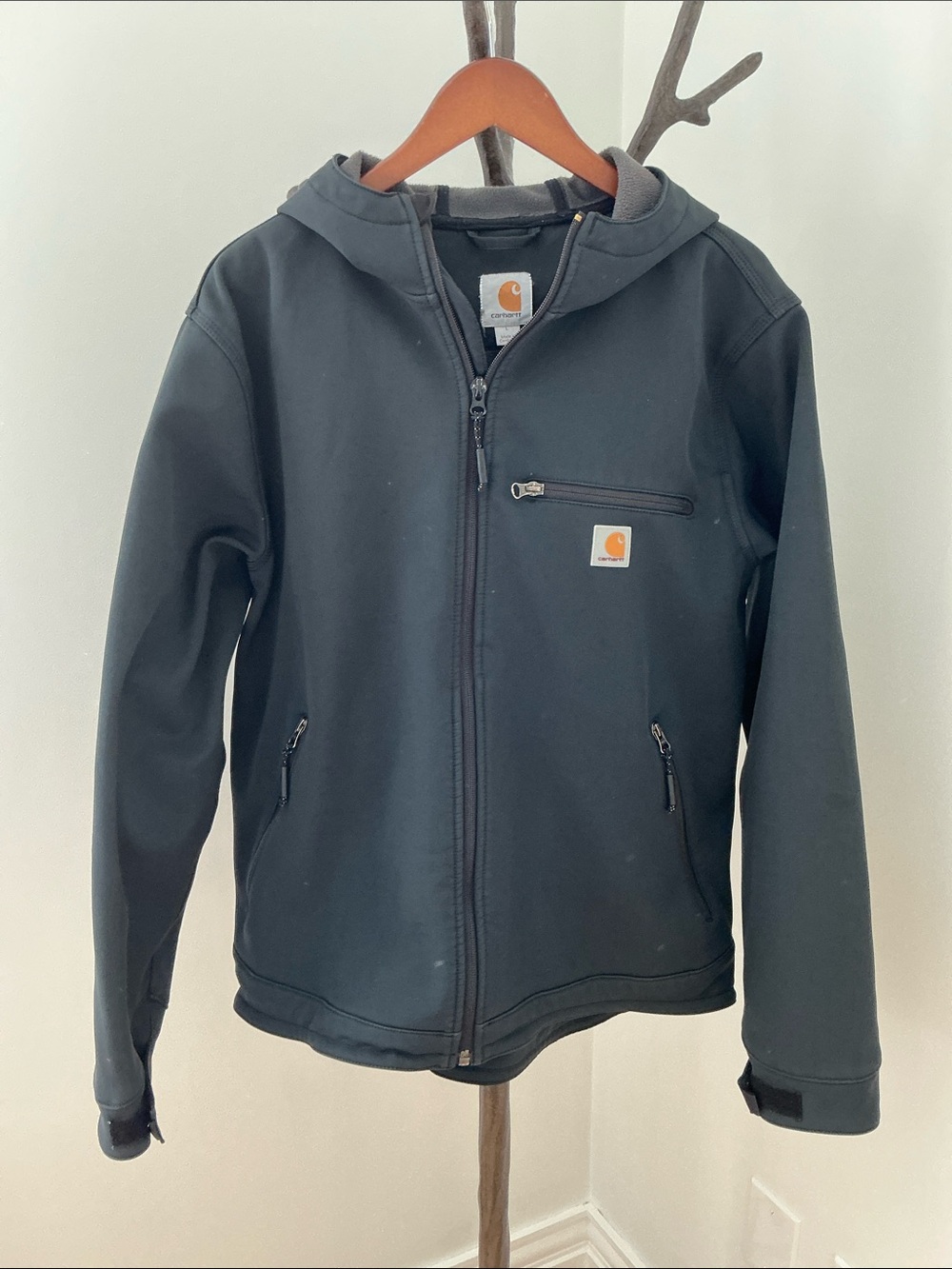 Carhartt Black Hooded Performance Work Jacket